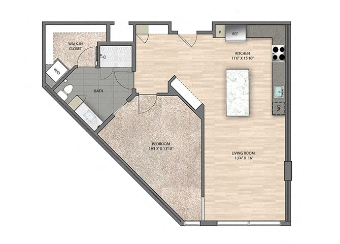 Floor plan layout diagram for A10